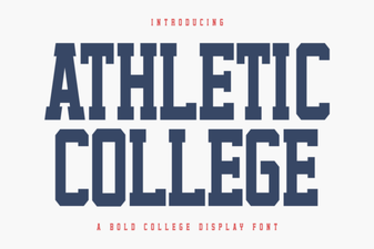 Fonts for Campus Athletics & Team Spirit Projects