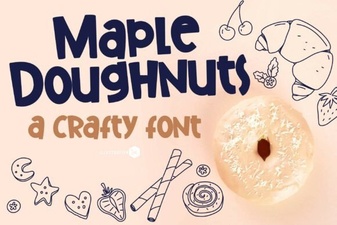 Maple Doughnuts: a Warm, Cozy Font Family