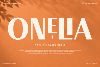 Discover the Onelia Font for Modern Design Projects