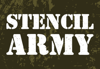 Stencil Army Fonts for Design & Diy Projects