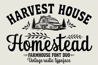 Homestead Font: a Creative Typeface for Handmade Projects