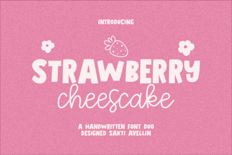 Crafting with the Strawberry Chesscake Font